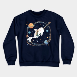 Guitar-whal Crewneck Sweatshirt